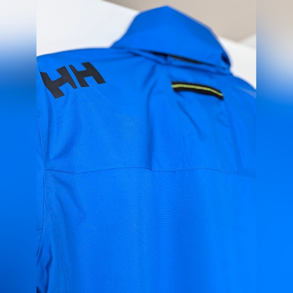 Helly Hansen Jacket Men’s Crew Hooded 2.0 Tech Protection Waterproof Coat Sz M - Picture 7 of 15